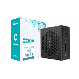 Zotac ZBOX nano CI331 N5100 mini PC Intel® Celeron® N 4 GB DDR4-SDRAM 120 GB SSD Windows 10 Pro N Musta