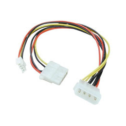 Lindy 5.25" Power Male to 5.25" & 3.5" Power Female, 0.25m