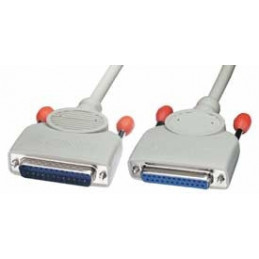 Lindy RS-232 Serial, PC - Fax Modem Cable signaalikaapeli 0,5 m Harmaa