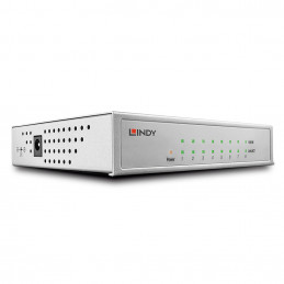 Lindy 25045 verkkokytkin Hallittu Gigabit Ethernet (10 100 1000) Power over Ethernet -tuki Hopea