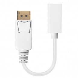 Lindy 41060 videokaapeli-adapteri 0,15 m DisplayPort Mini DisplayPort Valkoinen