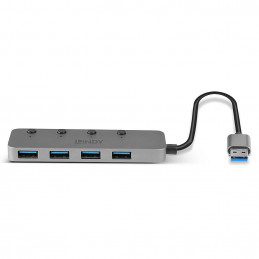 Lindy 43309 keskitin USB 3.2 Gen 1 (3.1 Gen 1) Type-A 5 Mbit s Harmaa