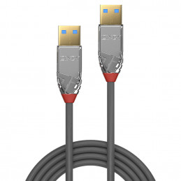 Lindy 36628 USB-kaapeli 3 m USB 3.2 Gen 1 (3.1 Gen 1) USB A Harmaa