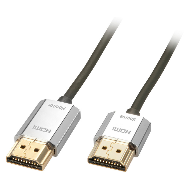 Lindy 41675 HDMI-kaapeli 3 m HDMI-tyyppi A (vakio) Harmaa