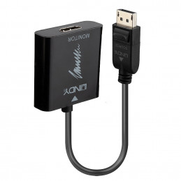 Lindy 41068 videokaapeli-adapteri 1,5 m DisplayPort HDMI-tyyppi A (vakio) Musta