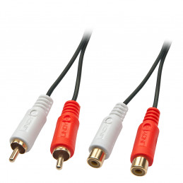 Lindy 35674 audiokaapeli 10 m 2 x RCA Musta