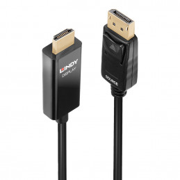 Lindy 40927 videokaapeli-adapteri 3 m DisplayPort HDMI-tyyppi A (vakio) Musta