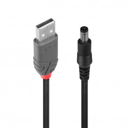 Lindy 70268 USB-kaapeli 1,5 m USB 2.0 USB A DC Musta