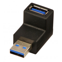 Lindy 71260 kaapelin sukupuolenvaihtaja USB A Musta