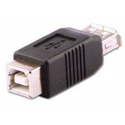 Lindy 71228 kaapelin sukupuolenvaihtaja USB A USB B Musta