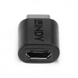 Lindy 41896 kaapelin sukupuolenvaihtaja USB-C Micro-B Musta