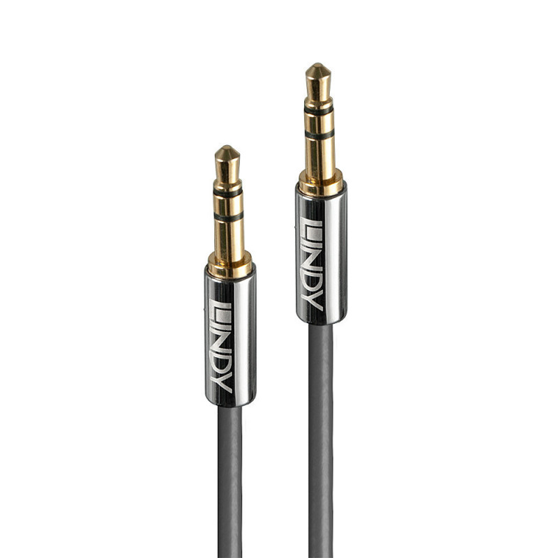 Lindy 35321 audiokaapeli 1 m 3.5mm Antrasiitti