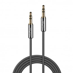 Lindy 35321 audiokaapeli 1 m 3.5mm Antrasiitti
