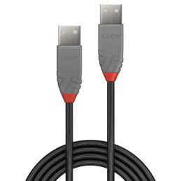 Lindy 36695 USB-kaapeli 5 m USB 2.0 USB A Musta