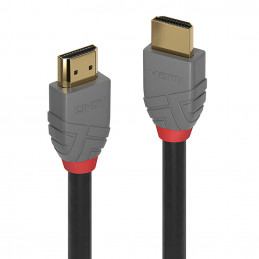 Lindy 36966 HDMI-kaapeli 7,5 m HDMI-tyyppi A (vakio) Musta, Harmaa