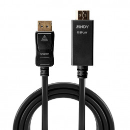 Lindy 36924 videokaapeli-adapteri 5 m DisplayPort HDMI-tyyppi A (vakio) Musta
