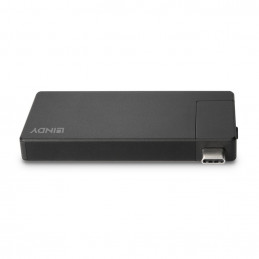 Lindy DST-Micro Langallinen USB 3.2 Gen 1 (3.1 Gen 1) Type-C Musta