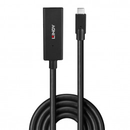 Lindy 43364 USB-kaapeli 5 m USB 3.2 Gen 2 (3.1 Gen 2) USB C Musta