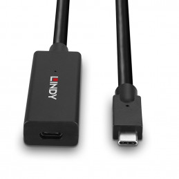 Lindy 43364 USB-kaapeli 5 m USB 3.2 Gen 2 (3.1 Gen 2) USB C Musta