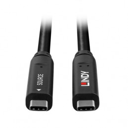 Lindy 43333 USB-kaapeli 10 m USB 3.2 Gen 1 (3.1 Gen 1) USB C Musta