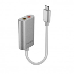 Lindy 42711 matkapuhelimen kaapeli Valkoinen USB C 3.5mm