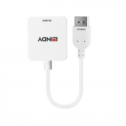 Lindy 38146 videokaapeli-adapteri HDMI-tyyppi A (vakio) DisplayPort Valkoinen