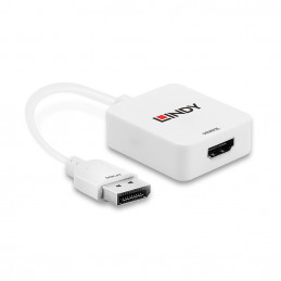 Lindy 38146 videokaapeli-adapteri HDMI-tyyppi A (vakio) DisplayPort Valkoinen