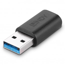 Lindy 41904 kaapelin sukupuolenvaihtaja USB 3.2 Type A USB 3.2 Type C Musta