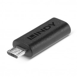 Lindy 41903 kaapelin sukupuolenvaihtaja USB Type C USB Type Micro-B Musta