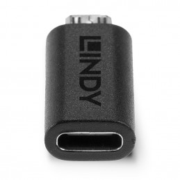 Lindy 41903 kaapelin sukupuolenvaihtaja USB Type C USB Type Micro-B Musta