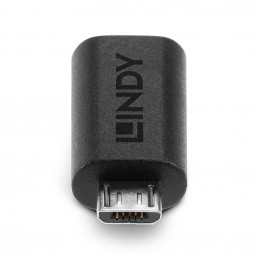 Lindy 41903 kaapelin sukupuolenvaihtaja USB Type C USB Type Micro-B Musta