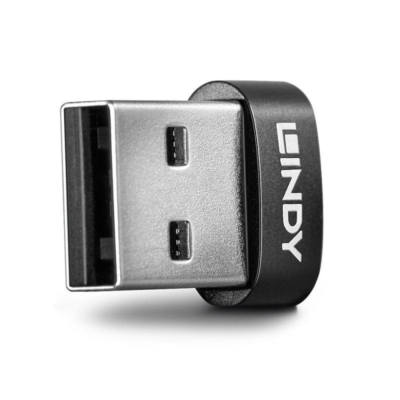 Lindy 41884 kaapelin sukupuolenvaihtaja USB Type-A USB Type-C Musta