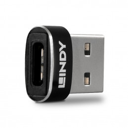 Lindy 41884 kaapelin sukupuolenvaihtaja USB Type-A USB Type-C Musta