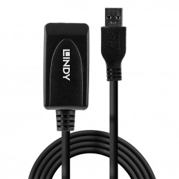 Lindy 43155 USB-kaapeli 5 m USB 3.2 Gen 1 (3.1 Gen 1) USB A Musta