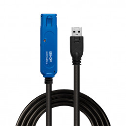 Lindy 43157 USB-kaapeli 10 m USB 3.2 Gen 1 (3.1 Gen 1) USB A Musta