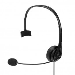 Lindy 20433 kuulokkeet ja kuulokemikrofoni Langallinen Kypärä Toimisto puhelukeskus Musta