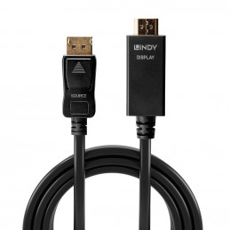 Lindy 36922 videokaapeli-adapteri 2 m DisplayPort HDMI-tyyppi A (vakio) Musta