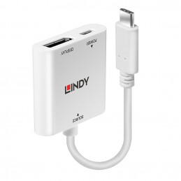 Lindy 43289 videokaapeli-adapteri 0,15 m USB Type-C DisplayPort Valkoinen
