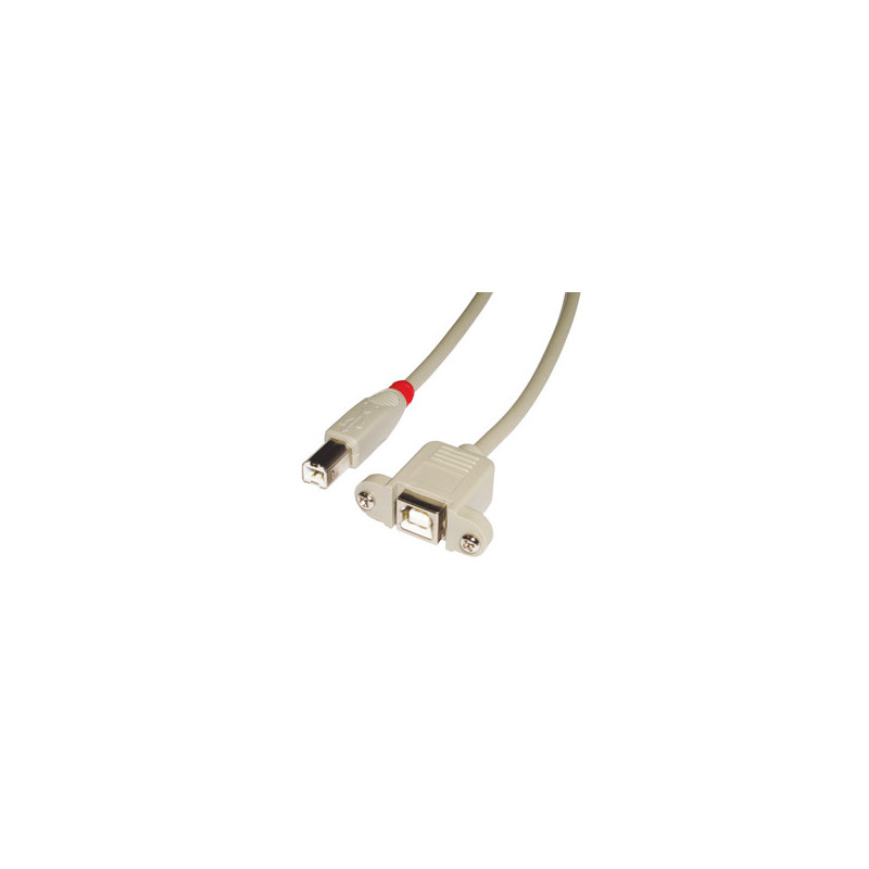 Lindy 31800 USB-kaapeli 0,5 m USB B Harmaa