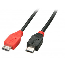 Lindy 31760 USB-kaapeli 2 m USB 2.0 Micro-USB B Musta