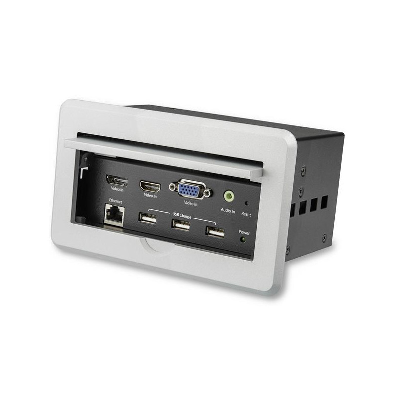 StarTech.com BOX4HDECP2 AV-neuvottelusilta 3840 x 2160 pikseliä Ethernet LAN Hopea