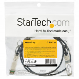 StarTech.com DACSFP10G1M valokuitukaapeli 1 m SFP+ Musta