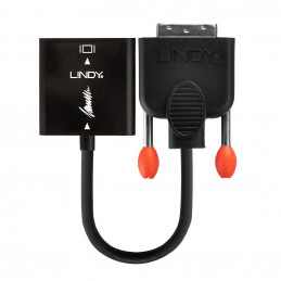 Lindy 38189 videokaapeli-adapteri 0,1 m DVI-D VGA (D-Sub) Musta