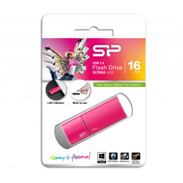 Silicon Power Ultima U05 USB-muisti 16 GB USB A-tyyppi 2.0 Vaaleanpunainen