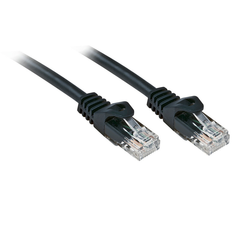 Lindy RJ-45 RJ-45 Cat6 7.5m verkkokaapeli Musta 7,5 m U UTP (UTP)