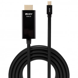 Lindy 36926 videokaapeli-adapteri 1 m HDMI-tyyppi A (vakio) Mini DisplayPort Musta