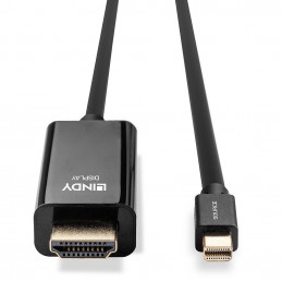Lindy 36926 videokaapeli-adapteri 1 m HDMI-tyyppi A (vakio) Mini DisplayPort Musta