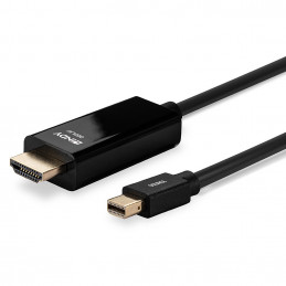Lindy 36926 videokaapeli-adapteri 1 m HDMI-tyyppi A (vakio) Mini DisplayPort Musta
