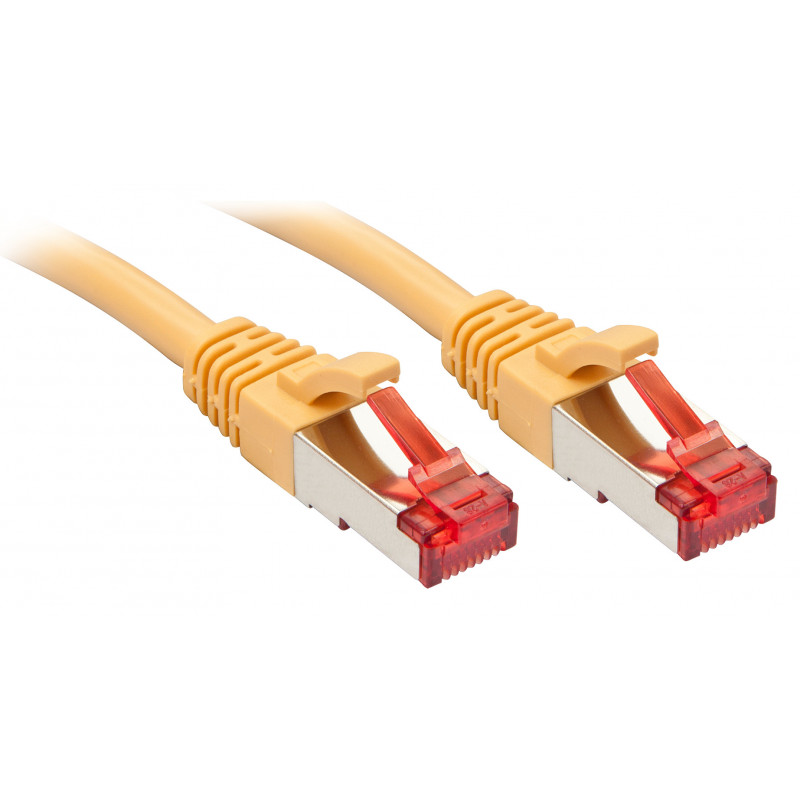 Lindy Rj45 Rj45 Cat6 0.3m verkkokaapeli Keltainen 0,3 m S FTP (S-STP)