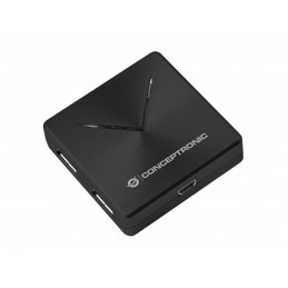 Conceptronic HUBBIES02B keskitin USB 3.2 Gen 1 (3.1 Gen 1) Mini-B 5000 Mbit s Musta